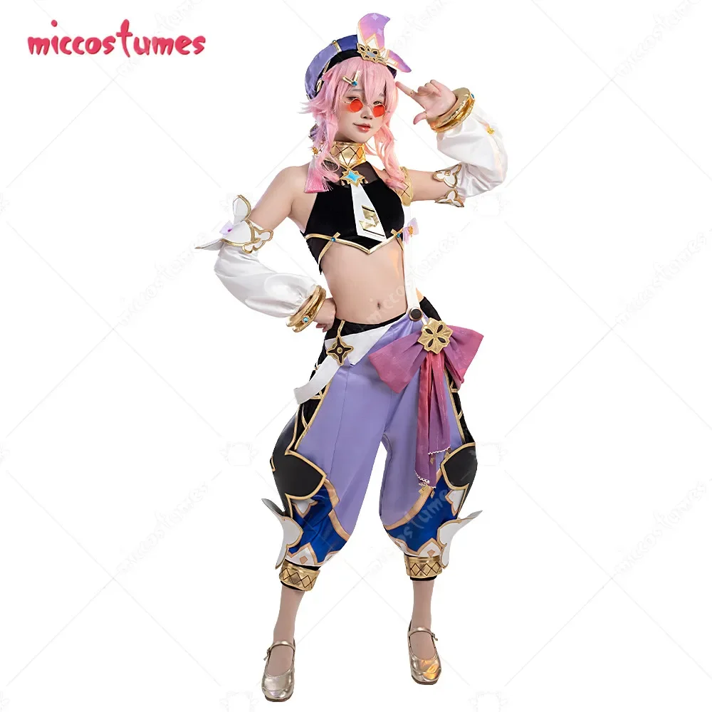 Women's Cosplay Costume Top and Pants Set for Halloween