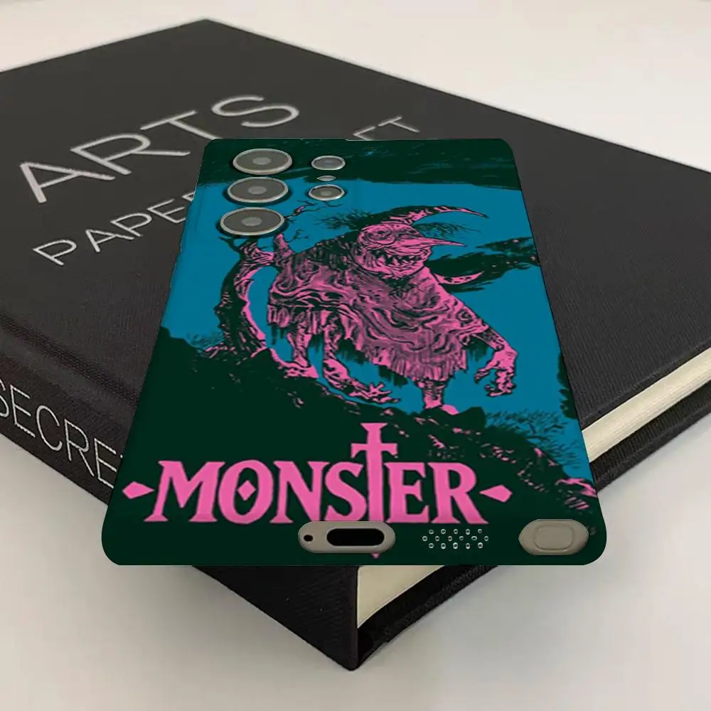Naoki Urasawa S Monster حافظة لهاتف سامسونج S25 Shell Galaxy S24Ultra 23plus S22 21 A56 36 غطاء صلب لامع