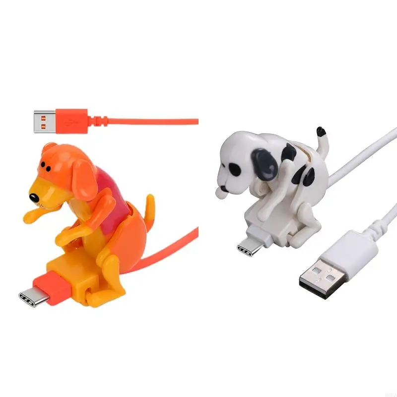 69HA Забавный кабель для зарядного устройства для телефона Touch Dog для движущейся бродячей собаки Type-C, кабель USB C для с