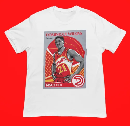 Dominique Wilkins Hoops Card Highlight Premium Blend T-Shirt