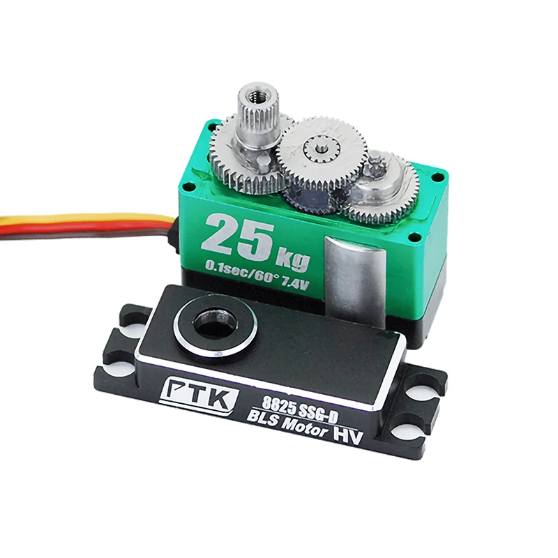 Servo sem escova de dente de metal PTK 8825 SSG-D para helicópteros, aeronaves de asa fixa, drones e robôs para aplicações de giro