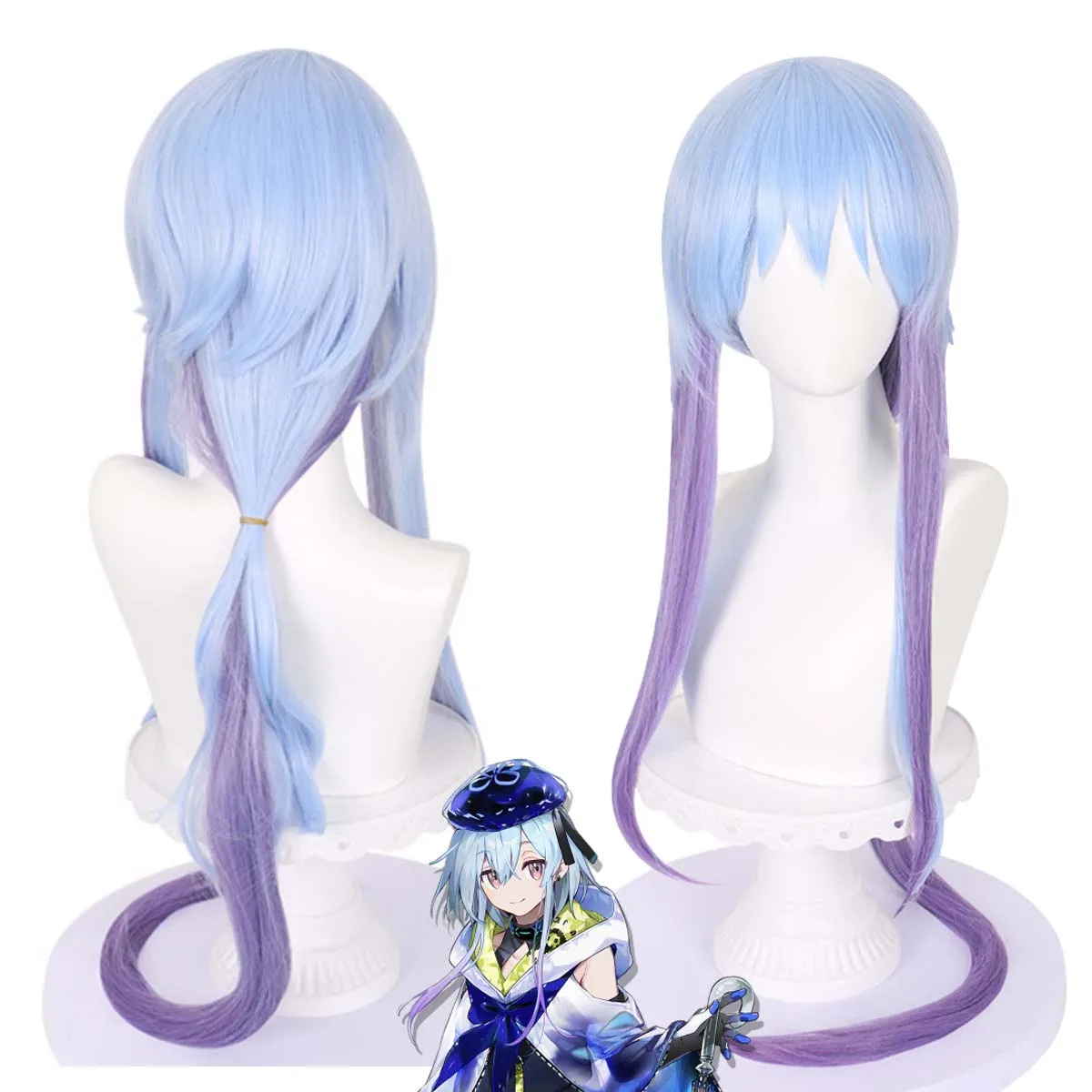 

Аниме Хэллоуин вечерние Arknights Mizuki косплей смешанные цвета длинные волосы парик для женщин