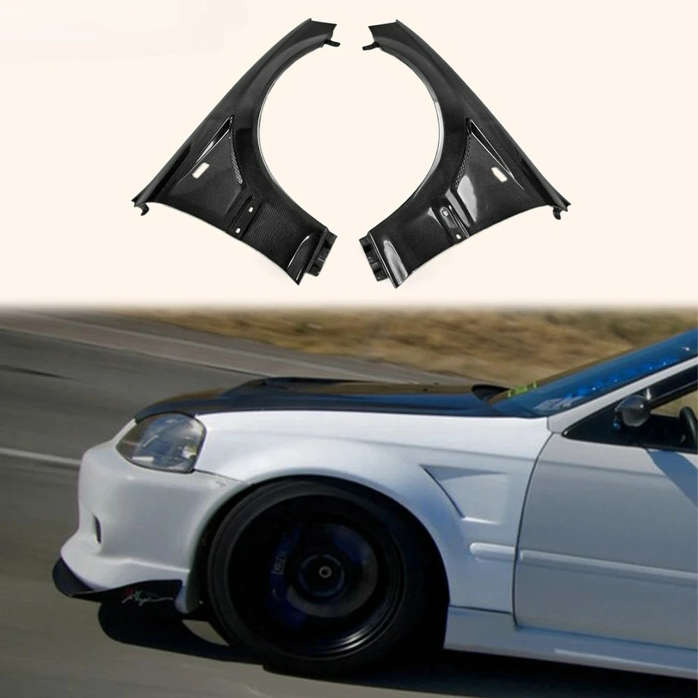 

Sporty FORHonda 99-00 EK Civic Hatch Carbon Fender JS Style