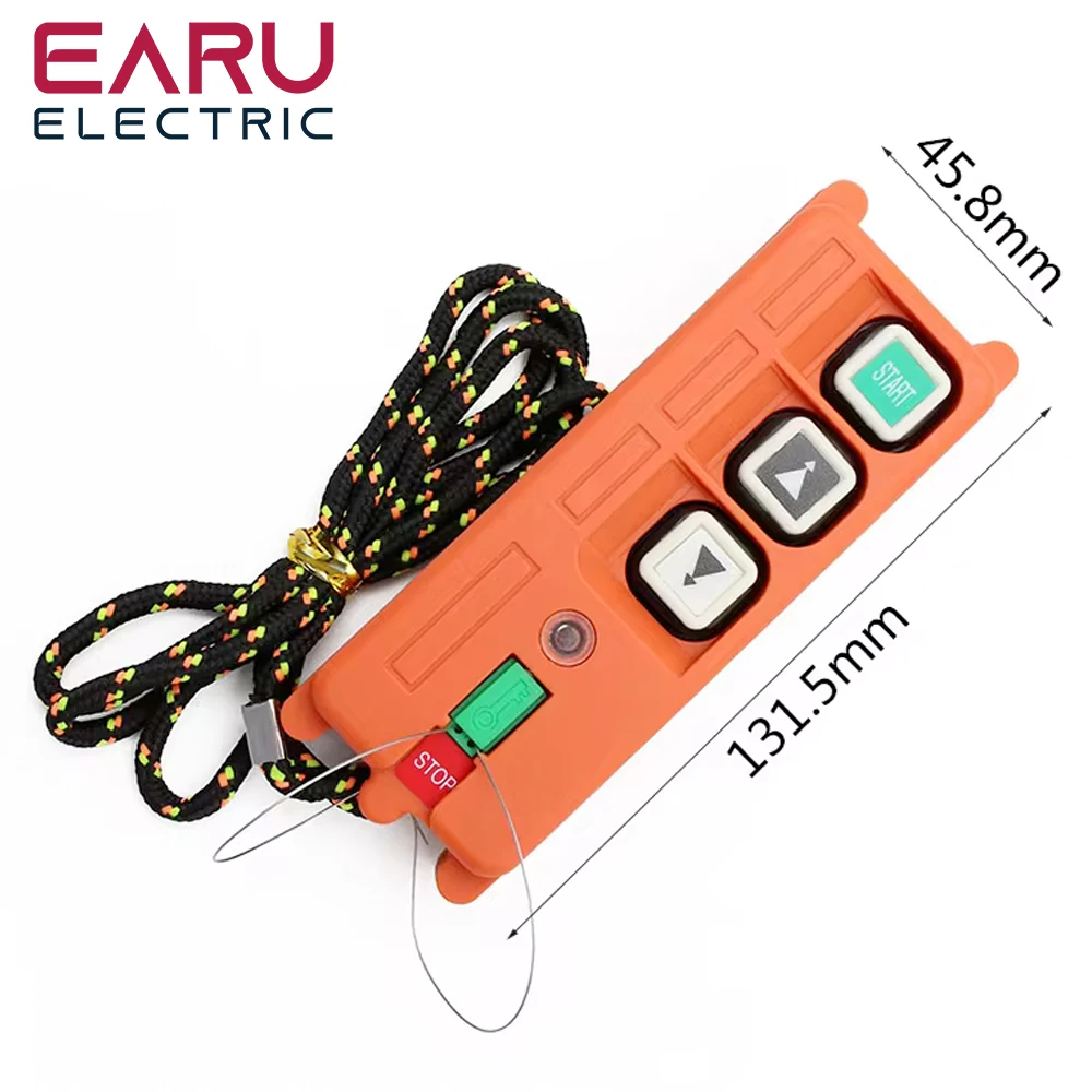 Wireless Industrial Remote Controller Electric Hoist Remote Control Winding Engine Sand-blast Equipment Used F21-2S 3 Button