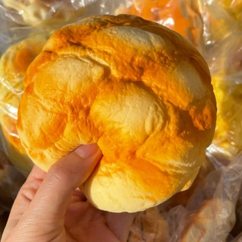 Squishy Pineapple Bun Squeeze Toy Soft Milk Aroma Bread Fidget Toy Slow Rebound Realistic Bread for Adults Stress Anxiety