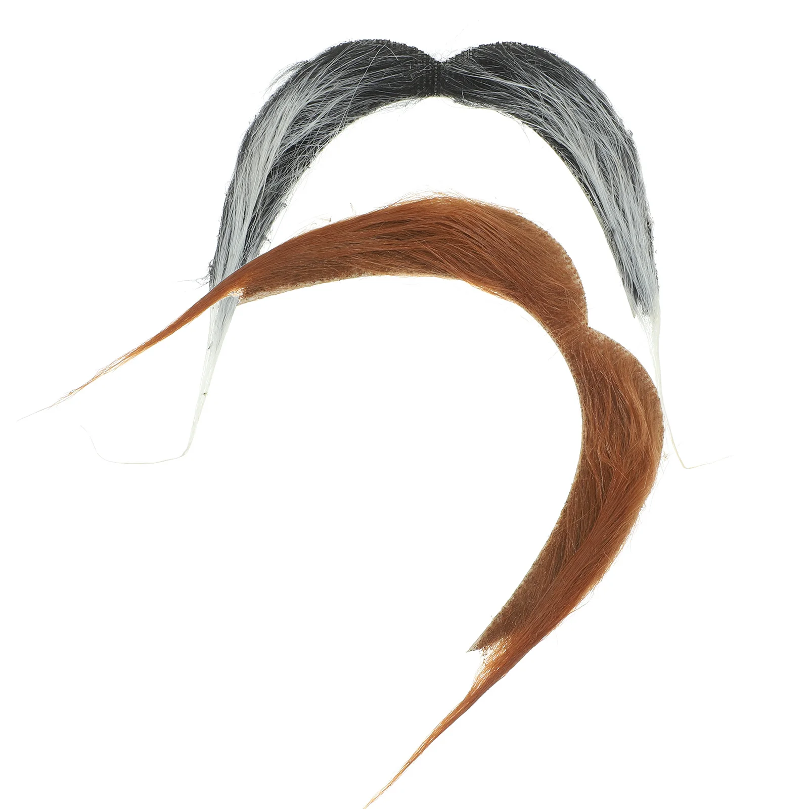 Barba de bigote falsa realista para hombre, accesorio de disfraz de fiesta de Halloween, accesorios de fiesta de Halloween, 2 uds.