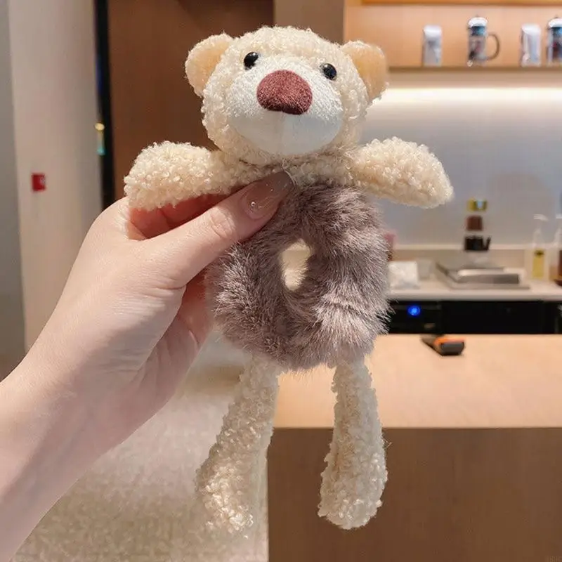 M89C Bé Gái Anime Tóc Scrunchies Hoạt Hình Gấu Sang Trọng Tóc Scrunchie Nhẫn Tóc Đáng Yêu