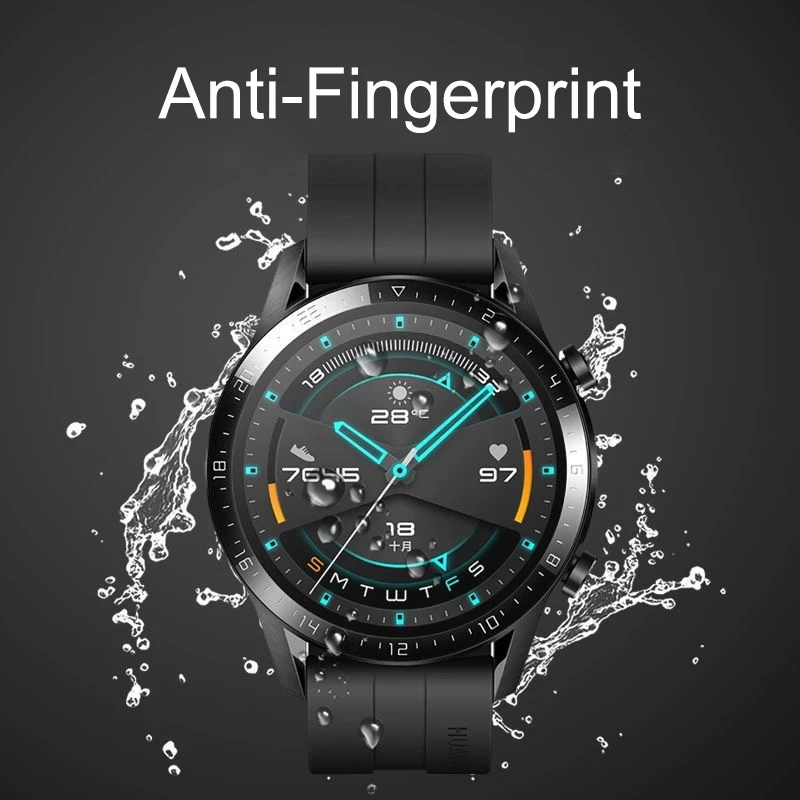 Protective Soft Glass For Huawei Watch GT 2 2E 3 Pro Runner Watch Fit 2 ES Full Screen Protectors Film Honor Watch Magic 2 Cover