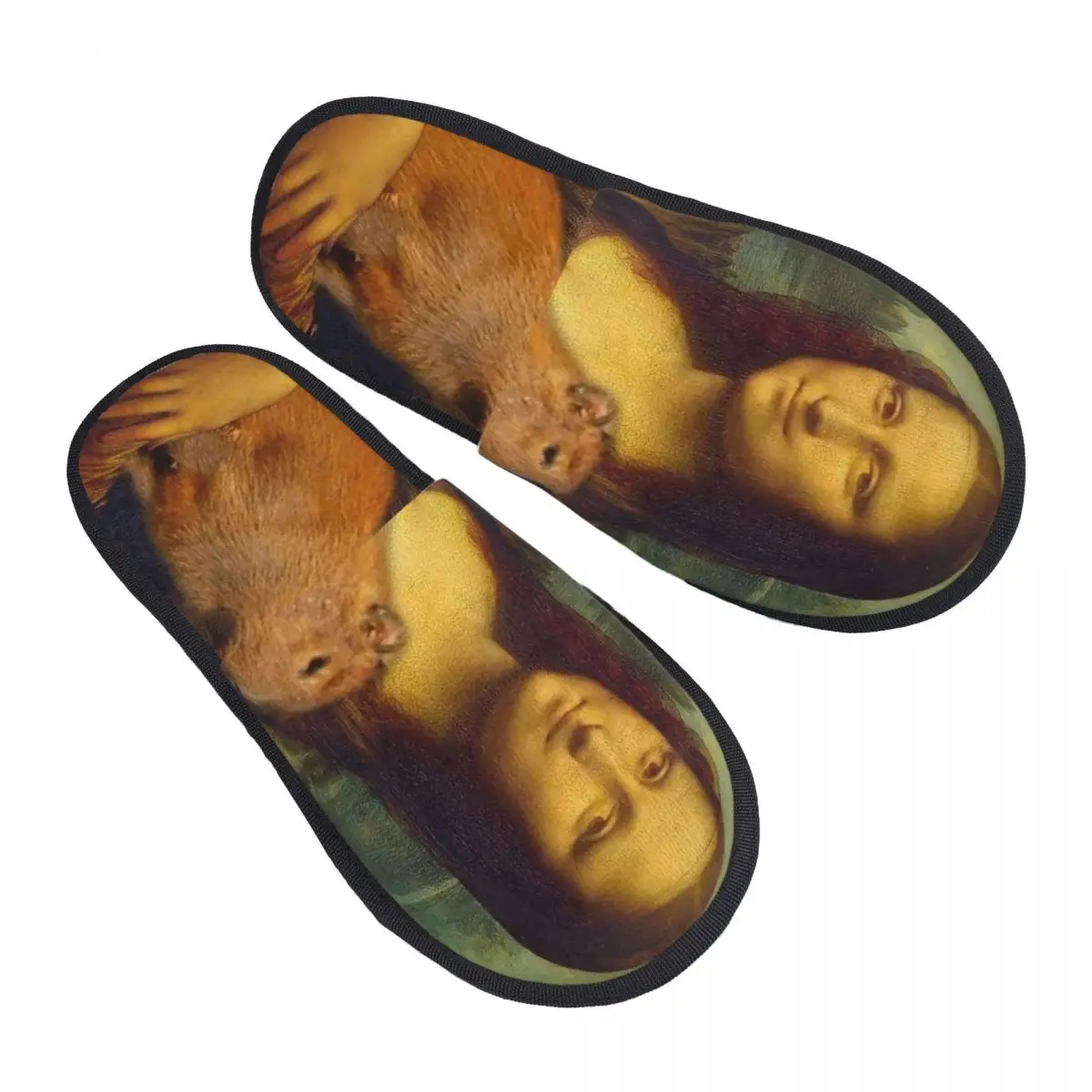 

Удобные тапочки из пены с эффектом памяти Mona Lisa Carries Capybara, женская домашняя обувь для спальни