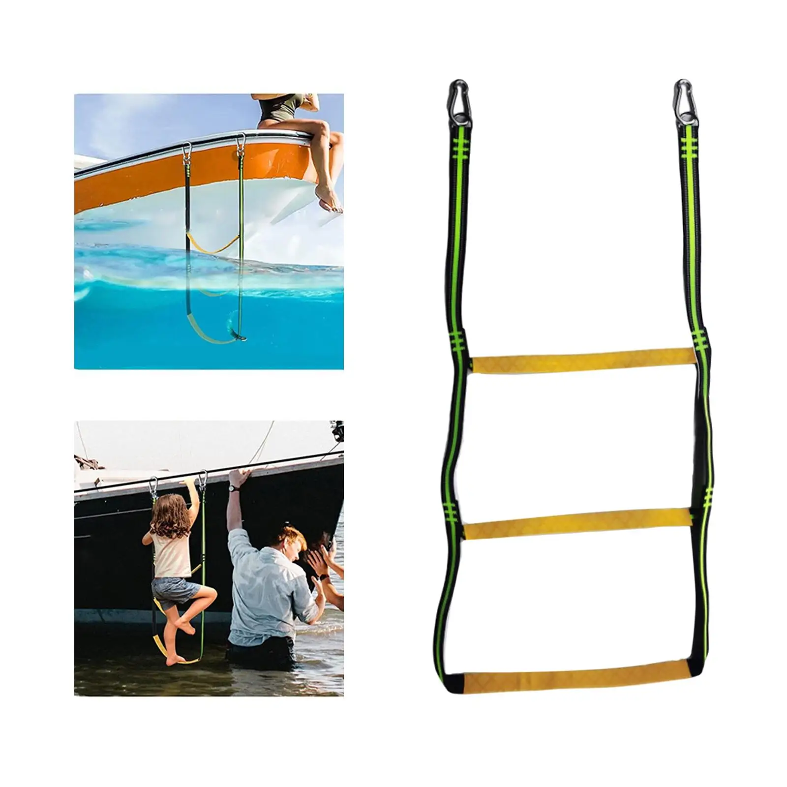 1PC Fire Ladder Portable Equipment Wakeboard Removable Fit for Kayak Motorboat Yacht Equipment Boat Ladder Boat Rope Ladder