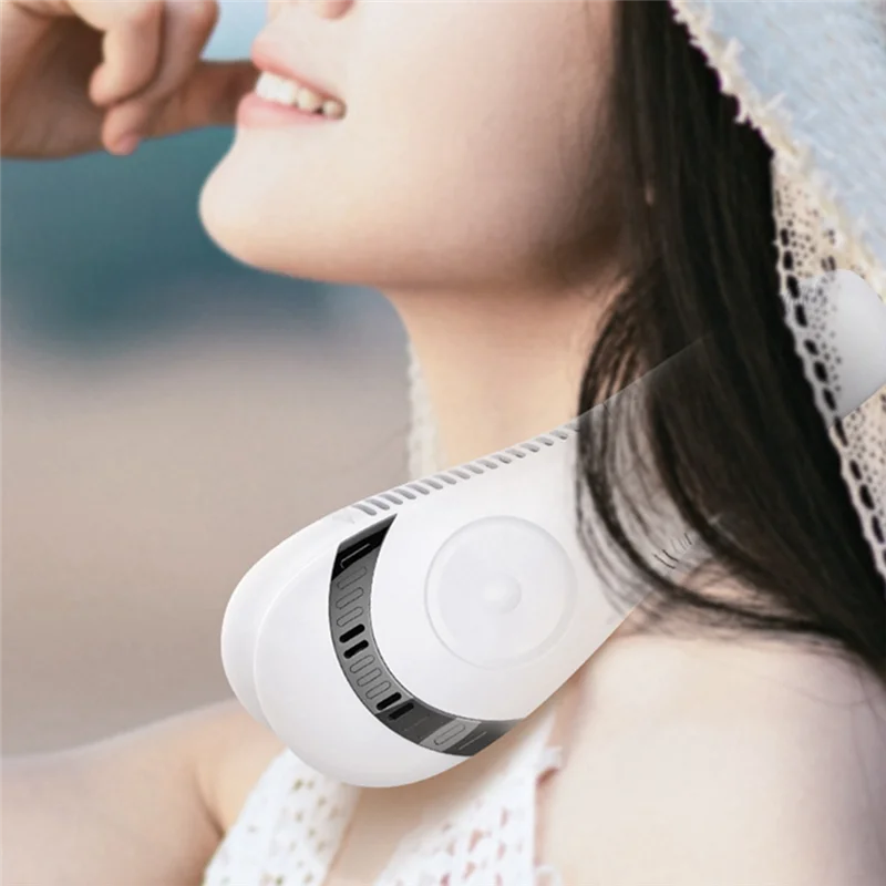 

AT16 5000MAh Hanging Neck Fan Lazy Foldable Small Portable Charging Head Wearing Hanging Neck Portable Fan