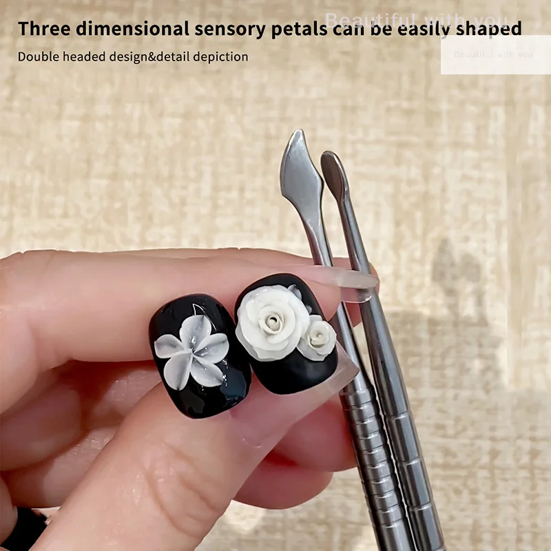 المعادن برأسين مسمار نحت قضيب تمديد الغراء إزالة عصا هلام إزالة ملعقة مسمار البولندية غمس أداة إزالة الصواميل #5