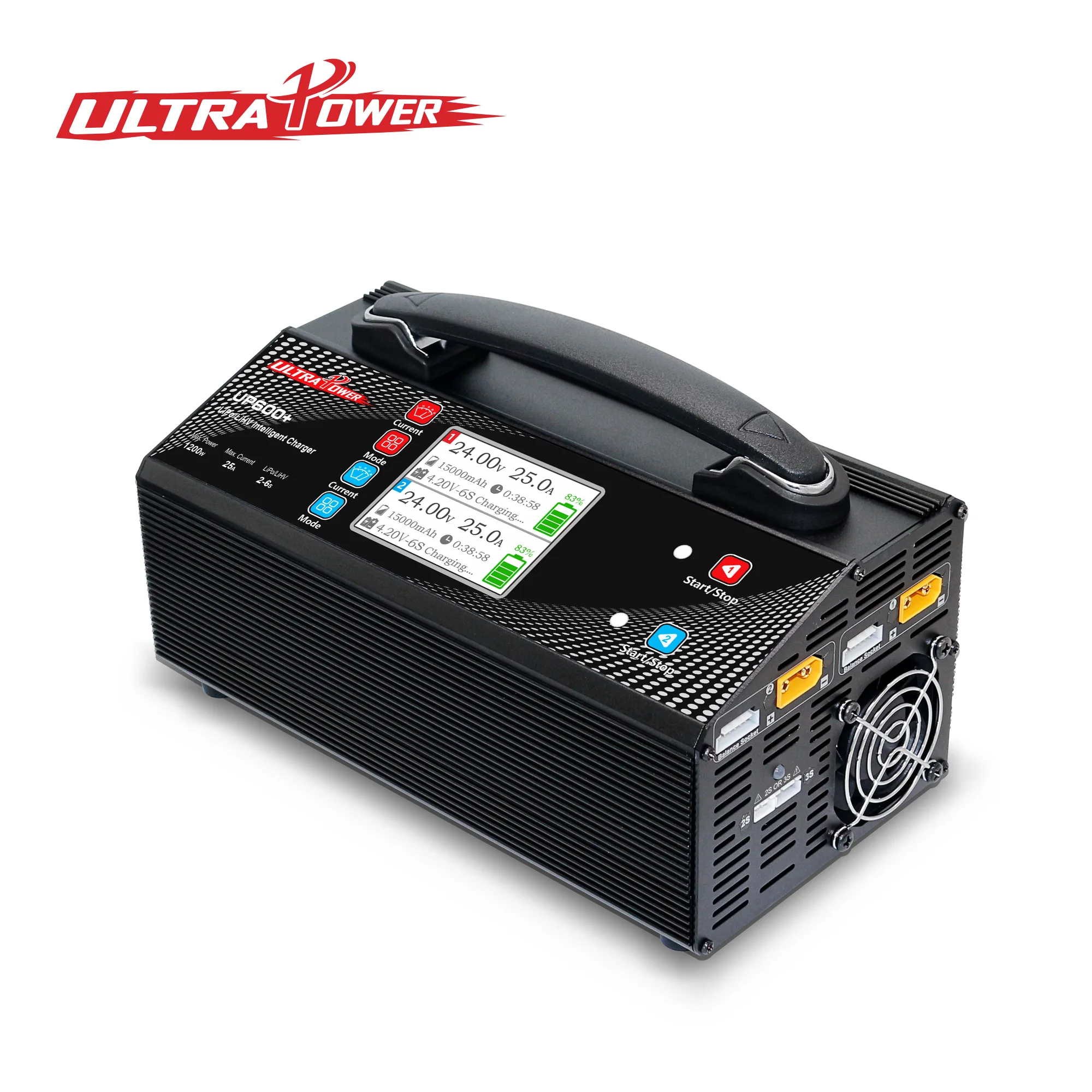 2025 ultra Power UP600+ HOT MODEL 1200W Battery Charger with 2 Channels for Lipo Battery Balance Charger