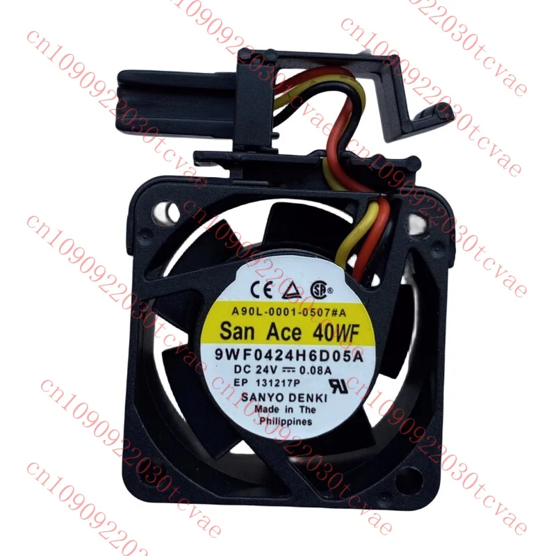

For SANYO 9WF0424H6D05A DC24V 0.08A 40 * 40 * 20mm 3-Pin Square Cooling Fan