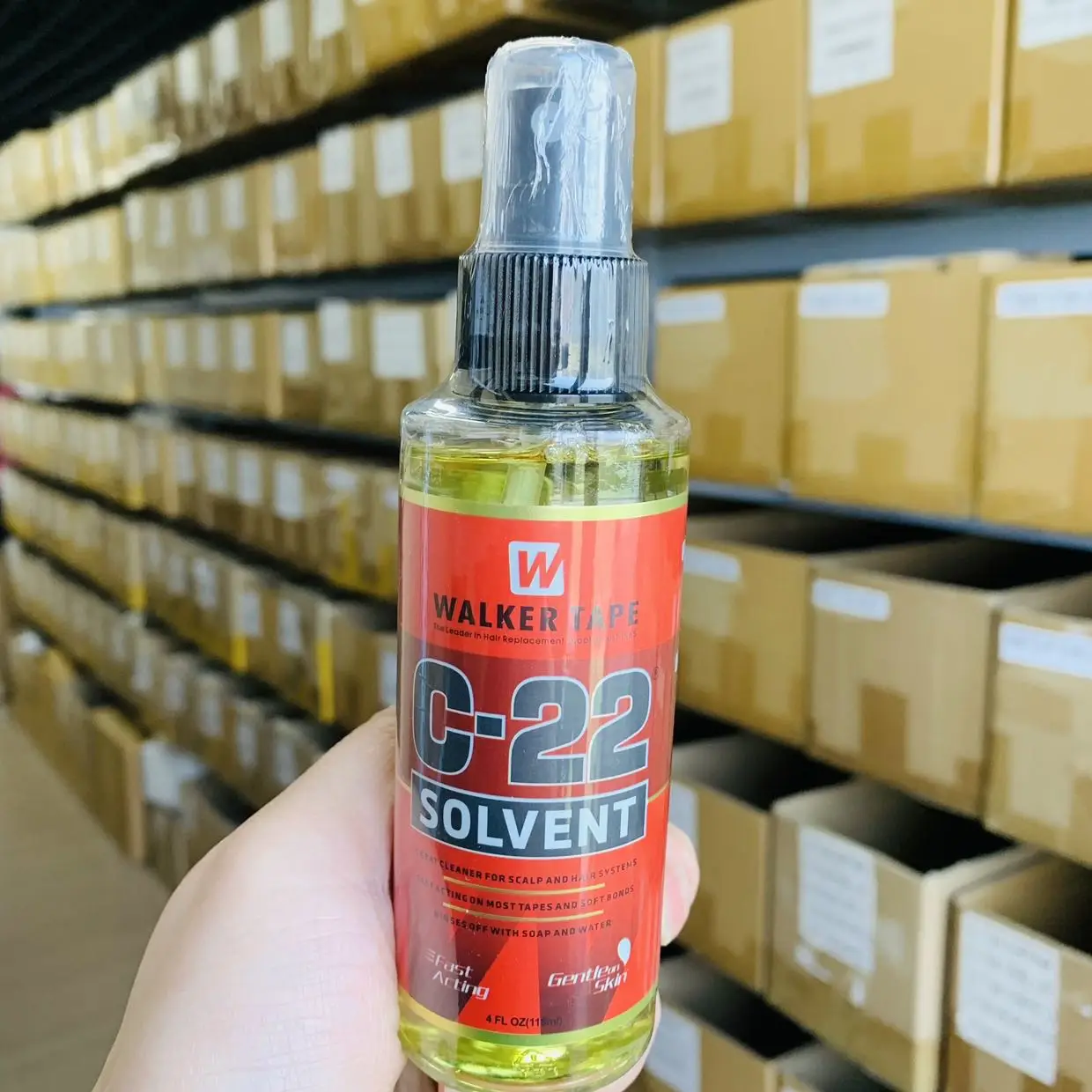 C-22/Flasche Lösungsmittel-Spray-Entferner für Spitzenperücken, Toupet-Klebstoffentferner, Perückenkleber-Entferner für Band-Haarverlängerungen