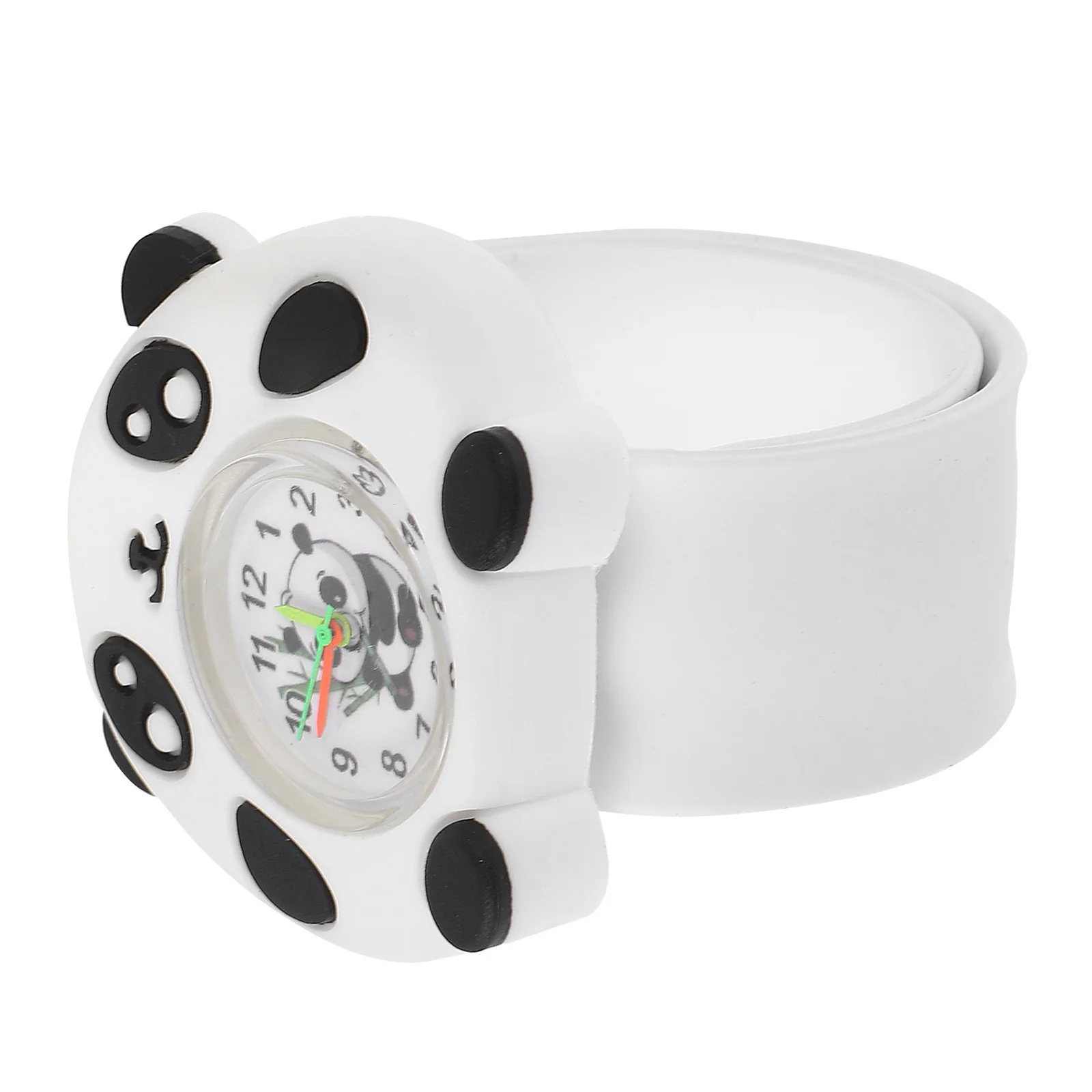 

Модные детские часы с рисунком панды, детские наручные часы с мультяшным ремешком для мальчиков и девочек, дышащий, приятный для кожи подарок