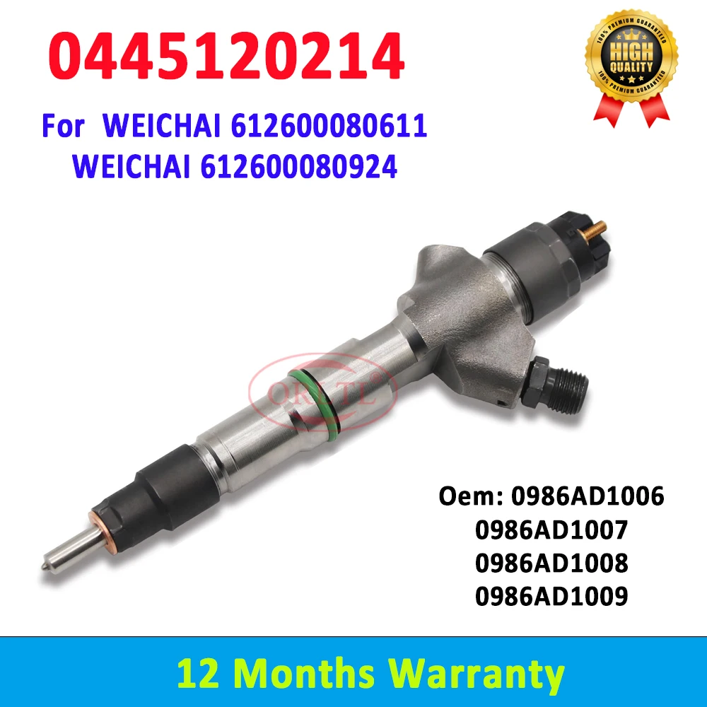 NEW 0445120214 0445120149 0445120213 0445120169 Diesel Fuel Injector Nozzle 0 445 120 214 For WEICHAI 612600080611 612600080924