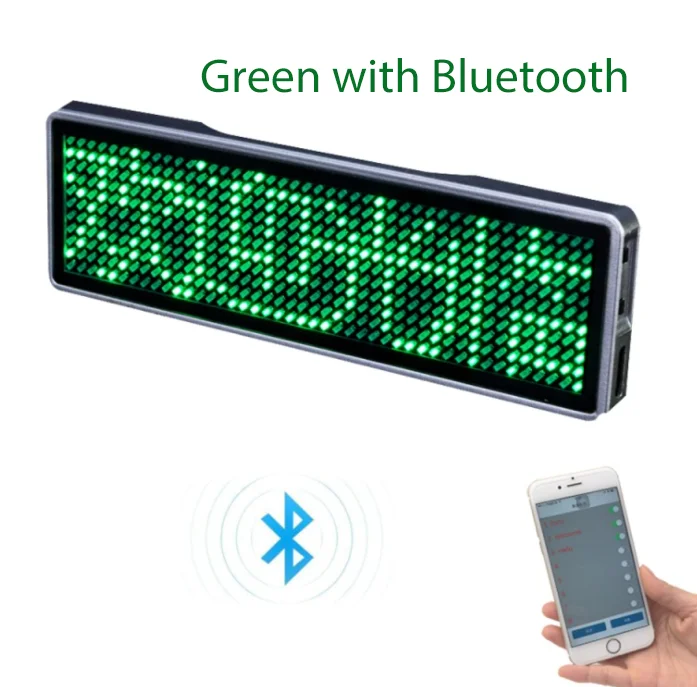 diymore Bluetooth LED Modul Namensschild DIY programmierbare Scrolling Message Board Mini LED Display HD DIY elektronische Kit 7