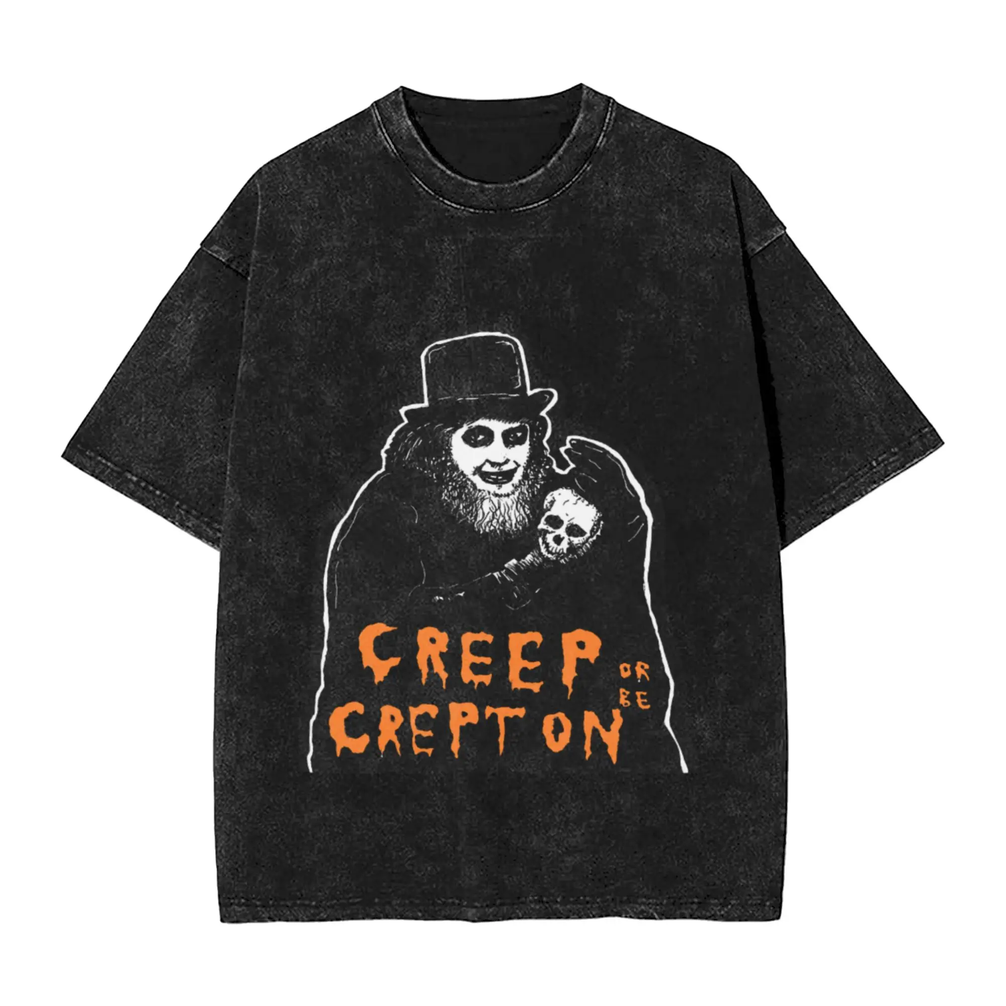King of the CREEPS  Classic Stylish A T-Shirt Oversized Short Sleeve Men's Women's Cotton Tees Tops