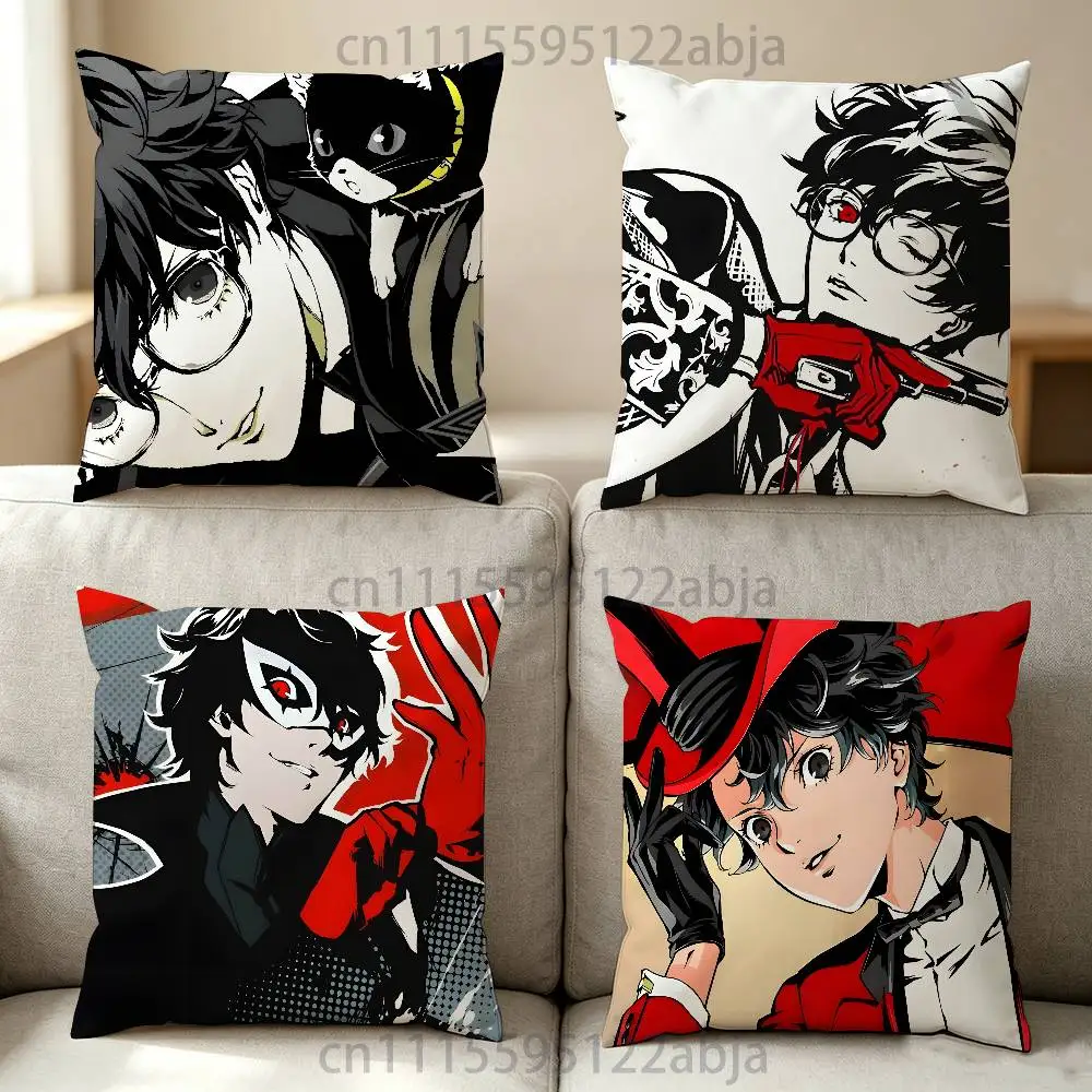 Joker Ren A-Amamiya Throw Pillow Case Decoration Bed Custom Square Pillowcase Pad Cover