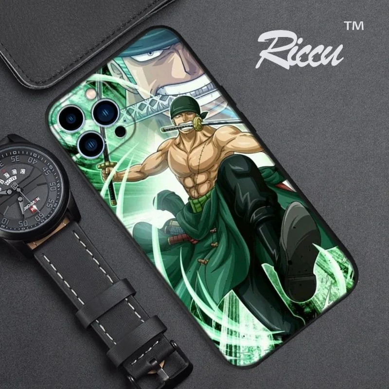 HOT One P-Piece Z-ZORO Phone Case FOR IPhone 15 14 13 11 12 Pro 8 7 Plus X 13 Pro MAX XR XS MINI Soft Silicone Black Covers