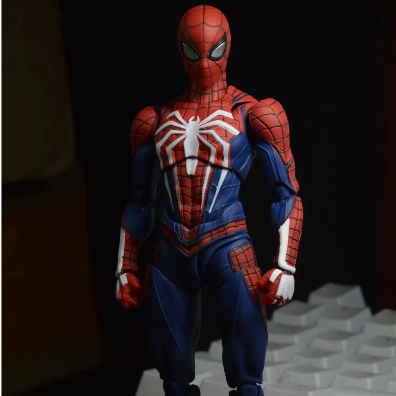 

Коллекционная фигурка Человека-паука SHF в премиальном костюме PS4 с подвижными суставами и сменными аксессуарами, украшение для стола для любителей аниме