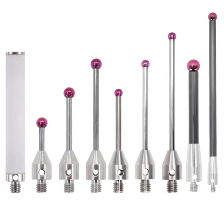 Three-dimensional probe, three-coordinate measuring probe, ruby gauge, CNC machine tool probe, probe head, touch probe, thread M