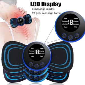 LCD -Anzeige EMS Neck Massage Elektrische Massage 8 zervikale Massage Impulsimpuls Portat Schmerzlinderung 10 Hauptverkaufssalbe für Dolores Muscle - №6