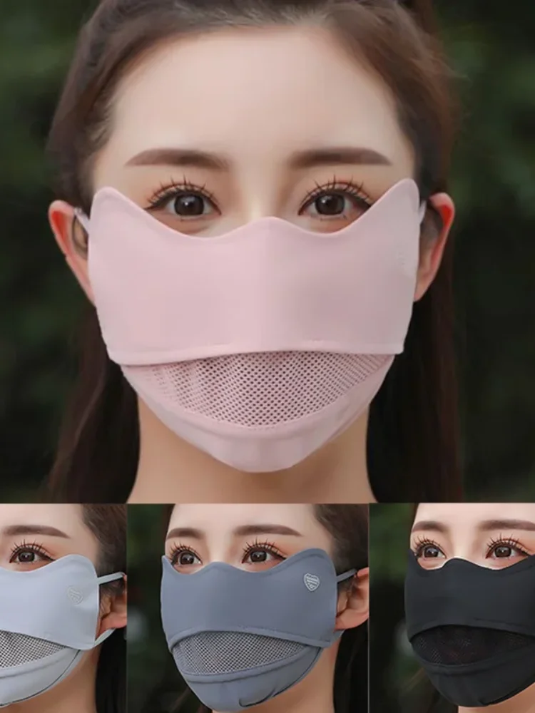 AliExpress NONE Sun Protection Mask Face Breathable Cooling Cycling Outdoor Sports Face Cover Sunscreen Anti UV Running Camping Hiking Face Veil