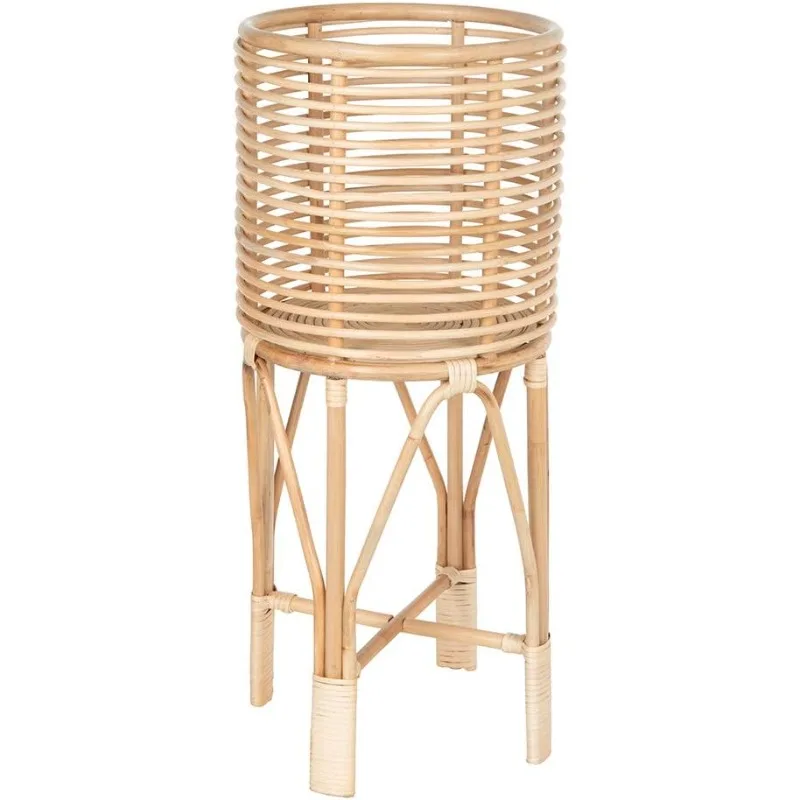 

Rattan Indoor Two-Tier Plant Stand, Natural Planter