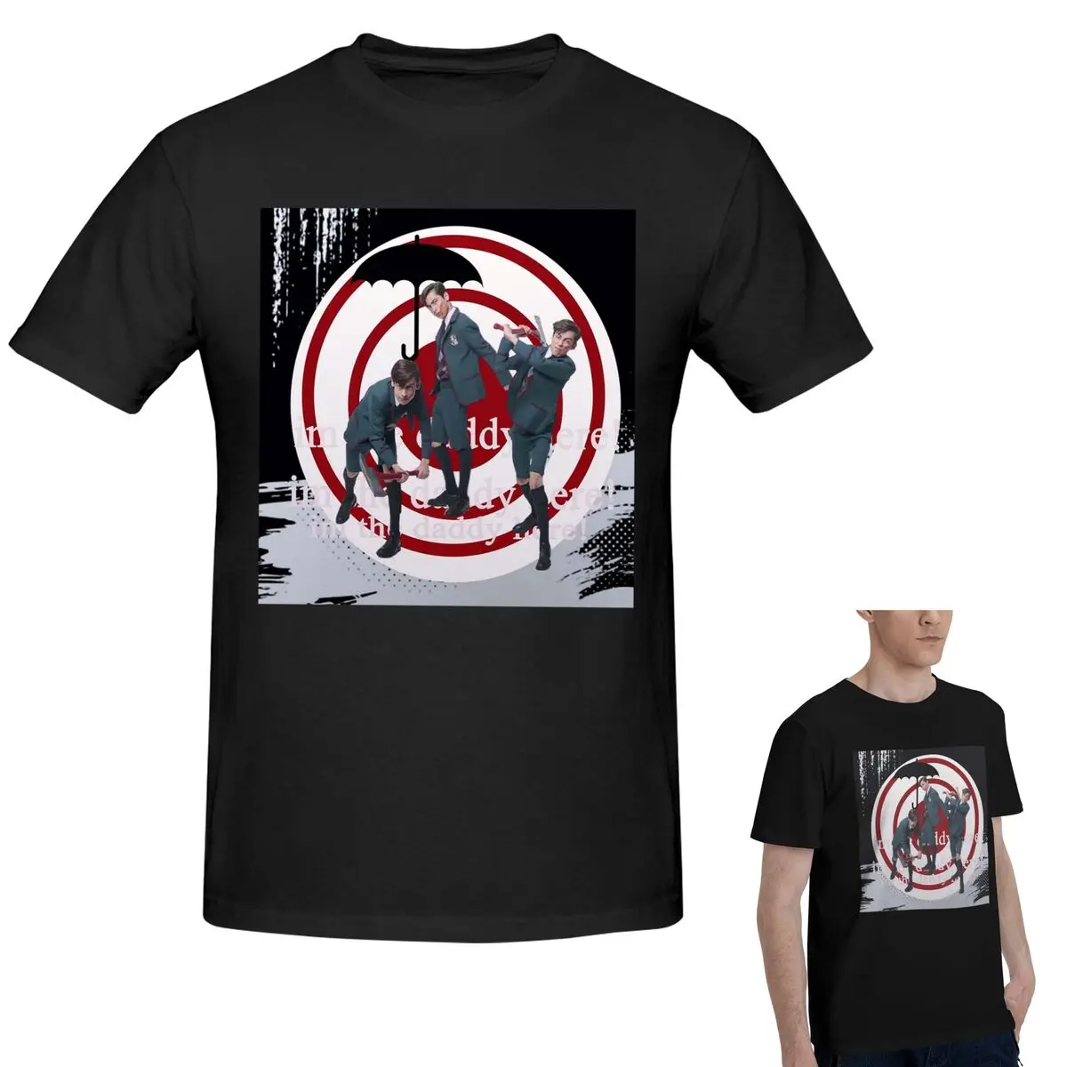 

100% Cotton Number 5 The Umbrella Academy Im The Daddy Here! T-Shirt Men's Funny T Shirt Men Round Neck Summer Shirts Tops S-6XL