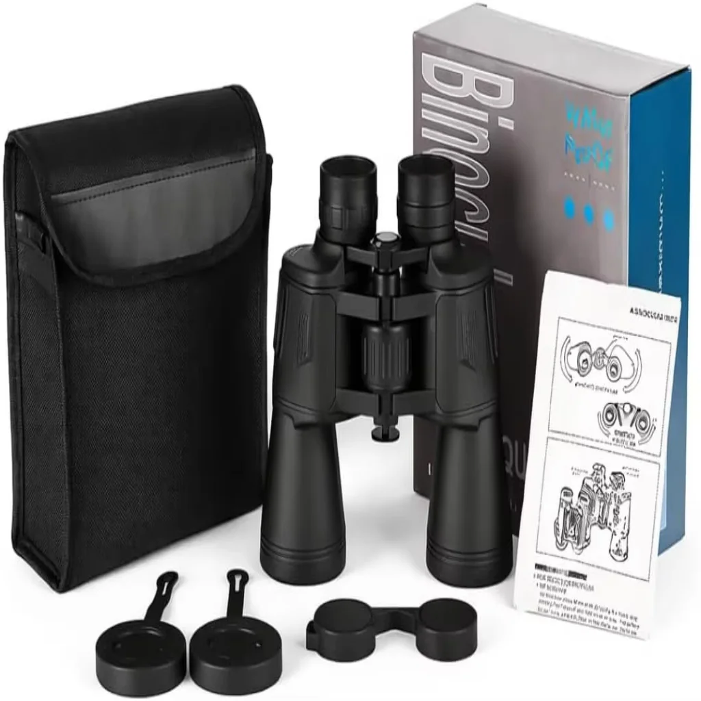 Jumelles professionnelles haute puissance 10x50 pour adultes – Vision HD avec objectif de 50 mm, prisme K9