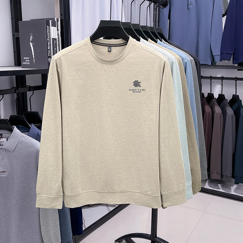 2026 Neues Herren-Basic-Sweatshirt aus Komfortablem, Atmungsaktivem Stoff mit Langen Ärmeln für Herbst und Winter – Detail 16