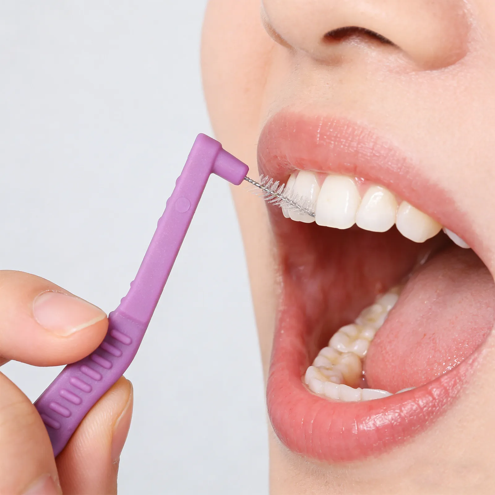 10Pcs Interdental Brushes for Braces Soft Bristle 2.5mm L-Shape Angled Dental Picks Oral Cleaning Between Teeth