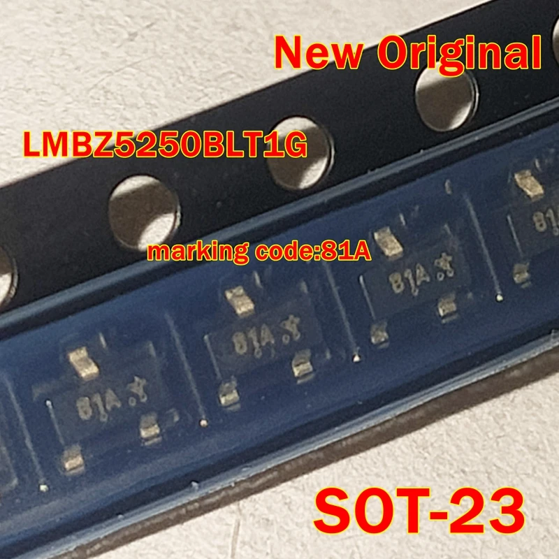 10pcs to 1000pcs LMBZ5250BLT1G LMBZ5250BLT1 New Original  SOT-23 marking code:81A Zener Voltage Regulators