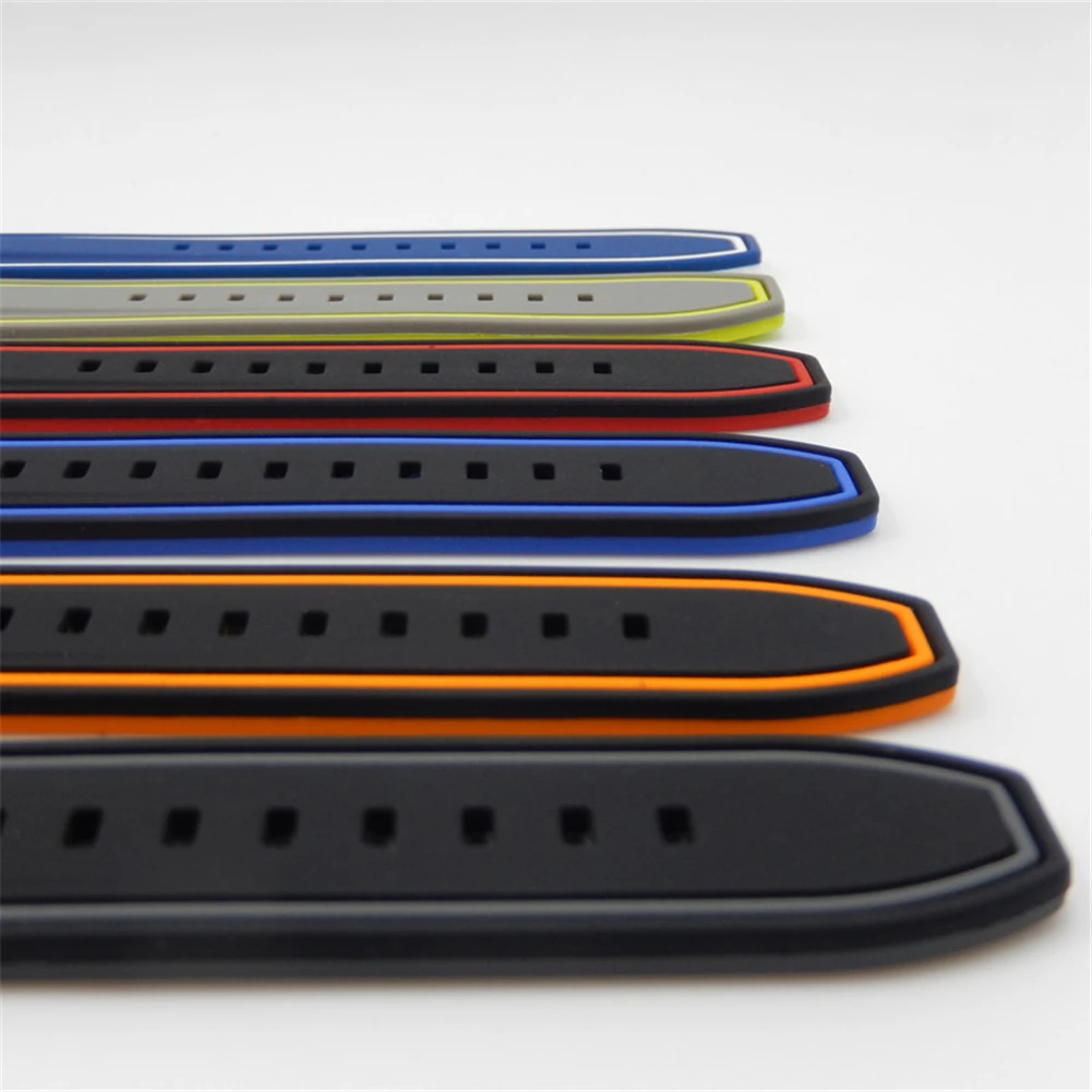 สายนาฬิกาซิลิโคนนิ่มอเนกประสงค์ขนาด20 22 24 26มม. สำหรับ Samsung Galaxy Watch สำหรับ Huawei Xiaomi สำหรับ Garmin Watch Band Bra