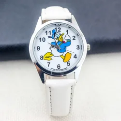 MINISO Disney Donald Duck Dial Watches Children's Watch Leather Band Colors Optional Glass Dial kids Watch A Present  For Child