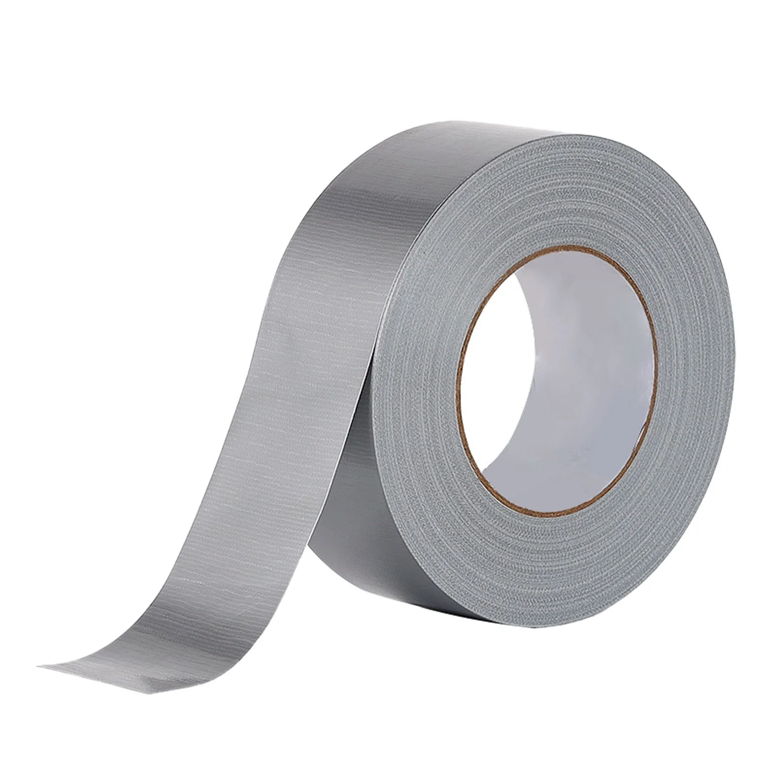 Silver Cloth Duct Tape Heavy Duty Waterproof No Residue Single Sided Adhesive for Pipeline System 10m Length Width