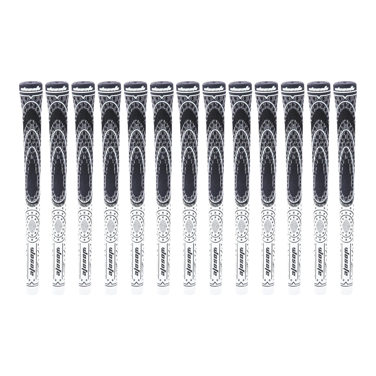 

13Pcs/Set Golf Irons Grips Half Cotton Yarn Rubber Standard Size Irons Wood Anti-Slip High Stability Golf Grips,10.31Inch Length