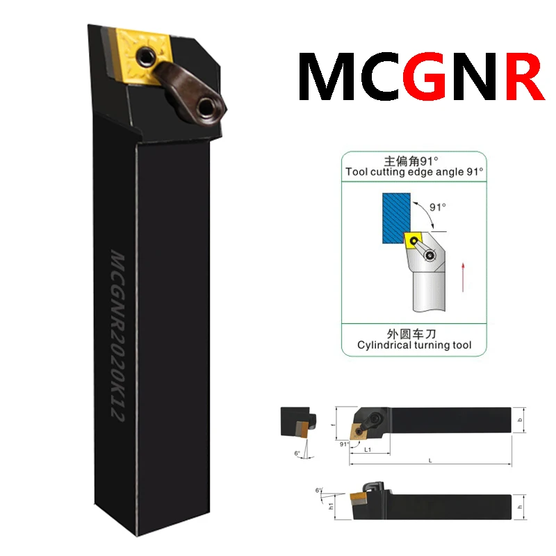 LIHAOPING MCLNR MCKNR MCSNR MCFNR MCBNR MCMNN MCGNR 2525M12 External Turning Tool Holder Lathe Machine For CNMG Carbide Inserts