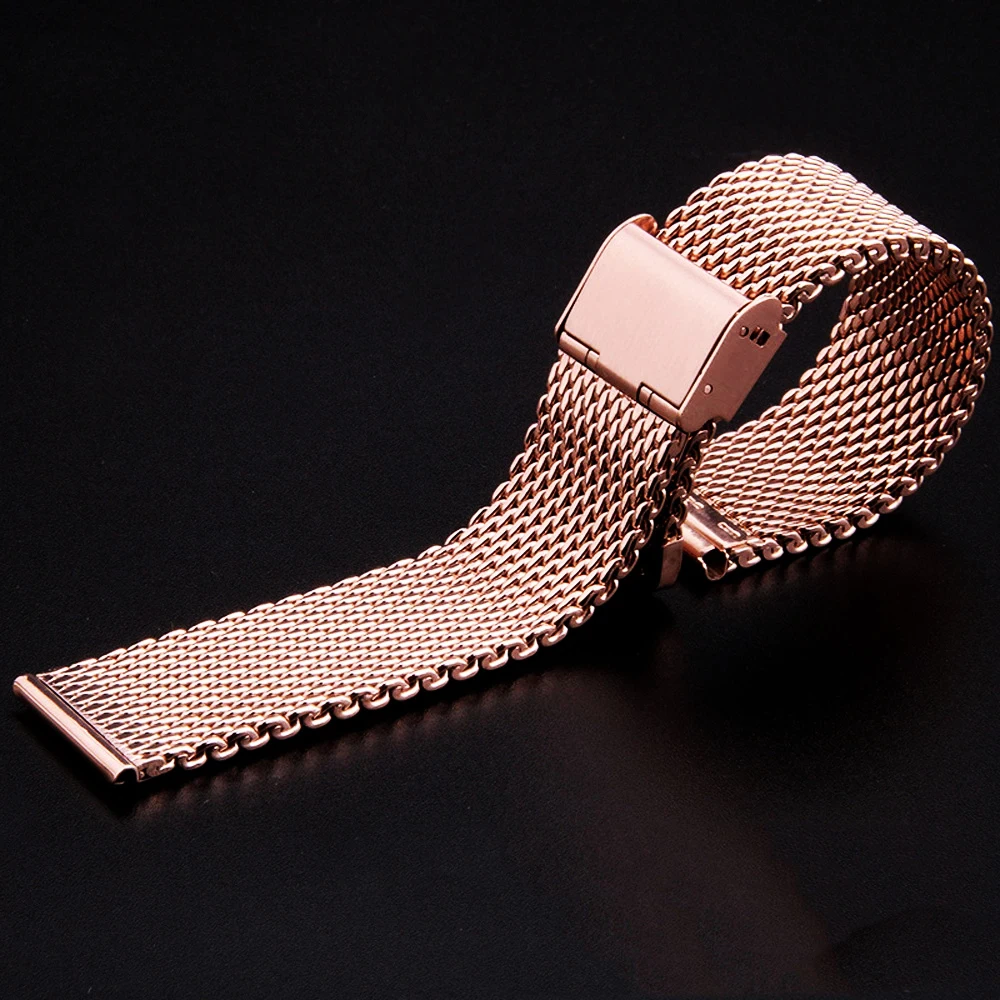 *new style * watch band 18mm 20mm 22mm 24mm Universal Milanese Replacement Wrist Belt Bracelet Stainless Steel Mesh Watch Strap