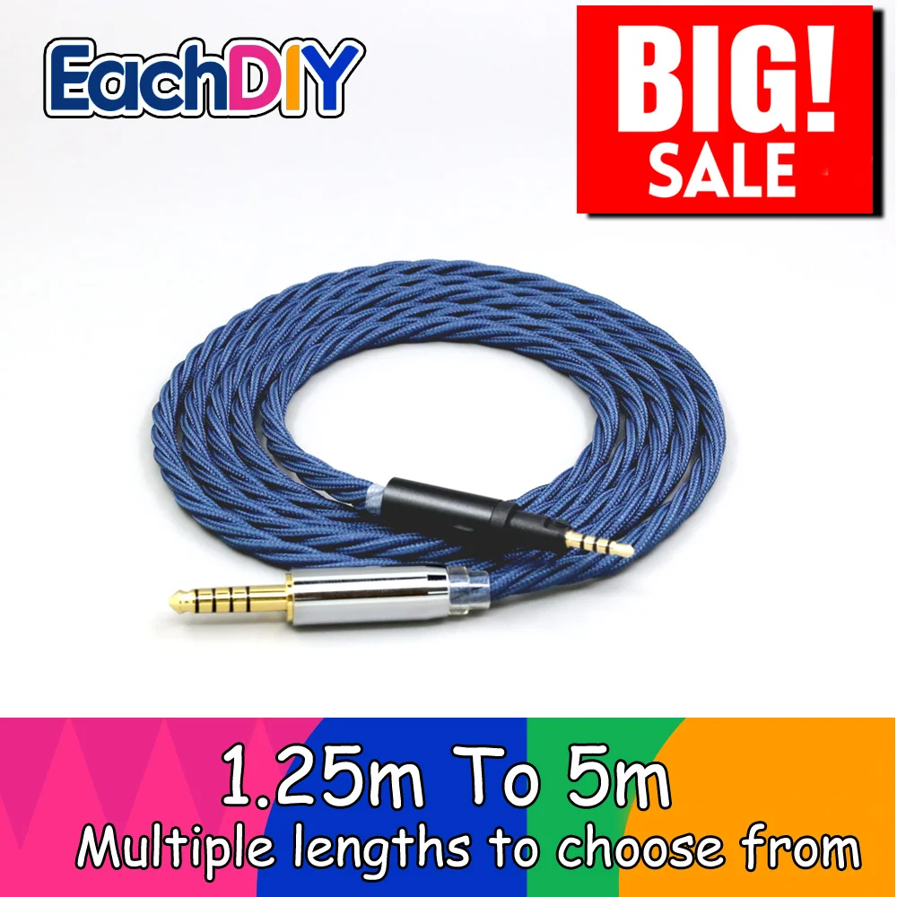 99% Pure Silver OCC Graphene Alloy Full Sleeved Earphone Cable For Austrian Audio The Arranger headphones LN009070