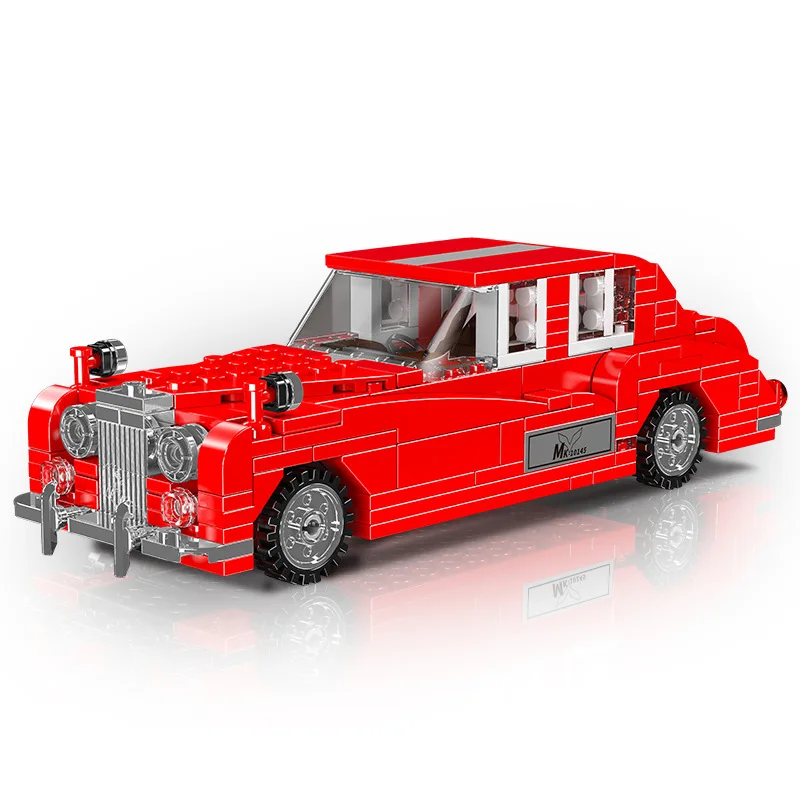 MOLD KING 433 pezzi Kit di costruzione Roadster vintage Blocchi modello di auto da corsa classica per bambini Adulti STEM Regalo di Natale educativo