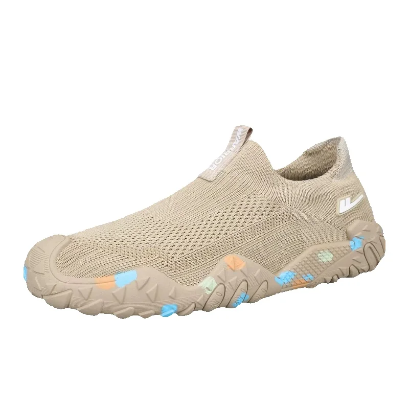 Huili Men's Shoes 2026 Summer New Slip-On Men's Shoes Mesh Breathable Lightweight Soft Sole Sports Casual Shoes M_vogvips.com