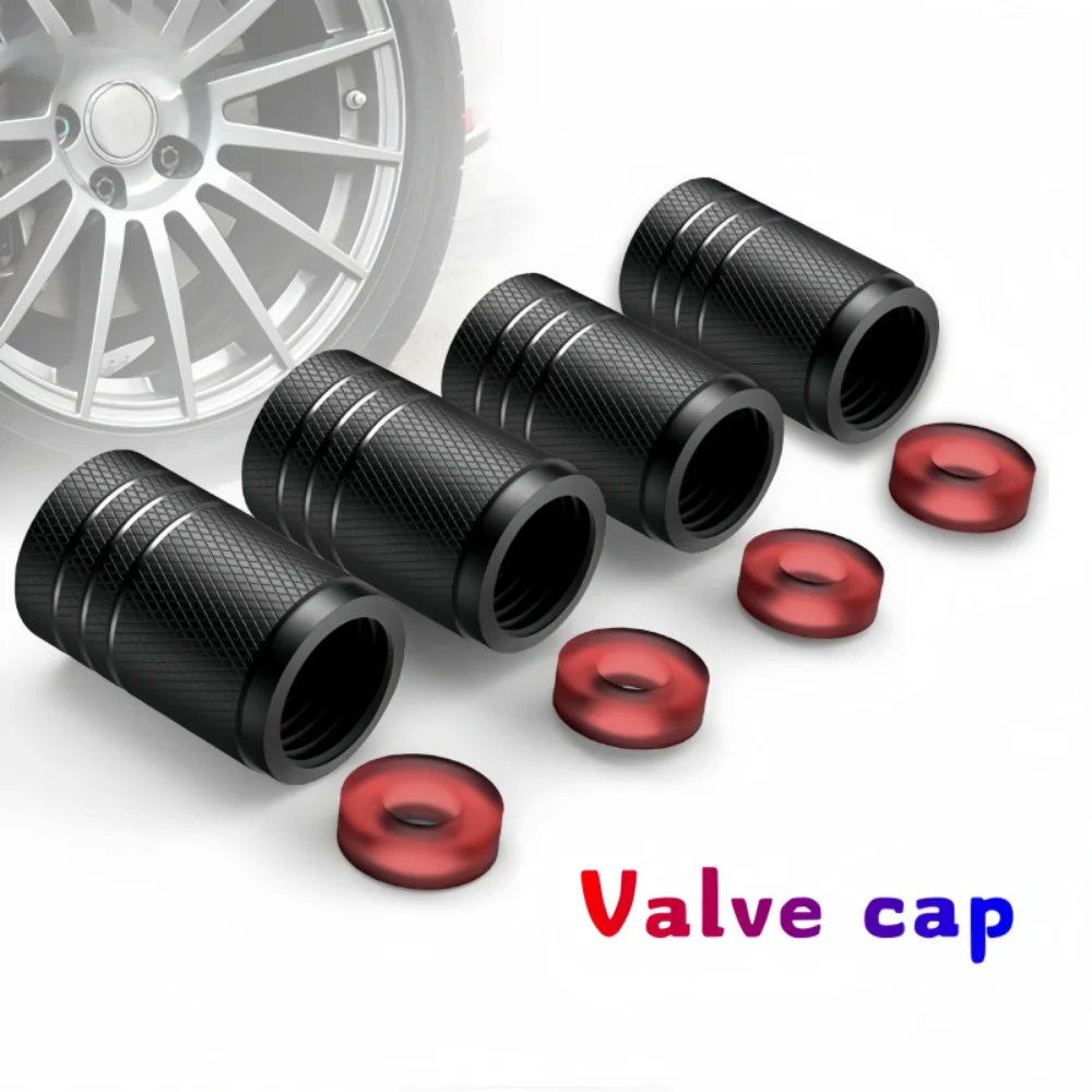 

4pcs Aluminum Valve Stem Caps - Universal Dust-Proof Tire Accessories for Cars, Trucks, SUVs & Motorcycles | Durable Alloy Cover