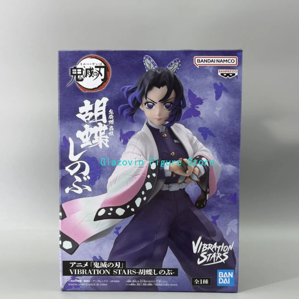 الأصلي حقيقية Banpresto شيطان القاتل 14 سنتيمتر Kochou Shinobu أنيمي نموذج لجسم بولي كلوريد الفينيل سطح المكتب جمع عيد ميلاد اللعب الهدايا