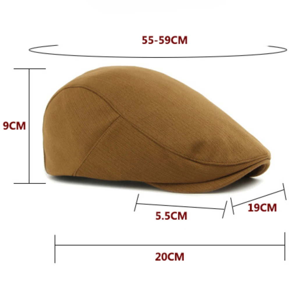 

HT4889 Berets New Autumn Winter Cap for Men Women Artist Painter Knitted Beret Hat Male Female Ivy Flat Cap Adjustable Beret Cap