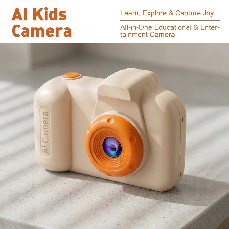 Doubao Large Model AI Kids Camera Voice Control HD Dual Cameras Object Recognition Learning Toy
