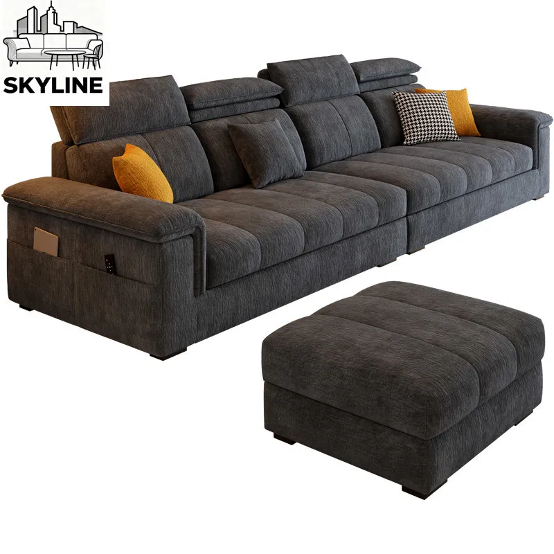 Breathable Chenille Linen Fabric Retro Princess Sofa Detachable Washable Covers Minimalist Modern Leisure Sofa For  Living Room