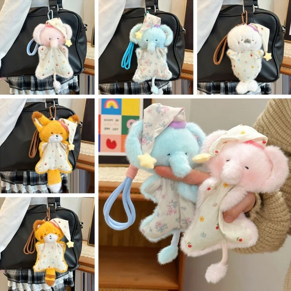 Simulação elefante fantoche pingente macio macio pelúcia selo pingentes dos desenhos animados bonito boneca de pelúcia chaveiro pendurado ornamentos